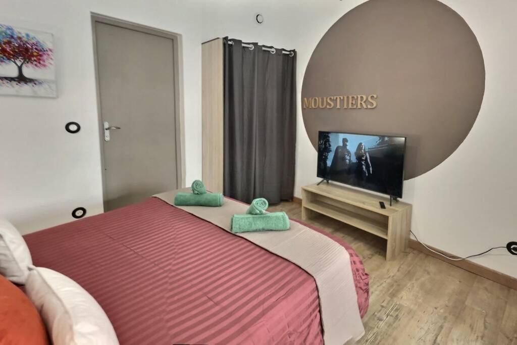 Studio Tout Confort, Terrasse, Calme Moustiers #7 Apartamento Exterior foto
